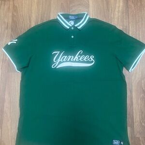 NWT Polo by Ralph Lauren Green Yankees Classic Fit Polo Shirt XL